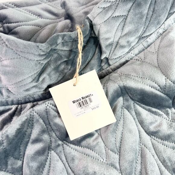 World Market Jacket Womens Small/Medium Polyester Silver Funnel Neck Lounge Ponc - Picture 3 of 9